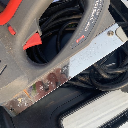 Arrow Electro-Matic ETFX50 Electric Staple + Nail Gun w/Case made in U.S.A - 第 4/9 張圖片