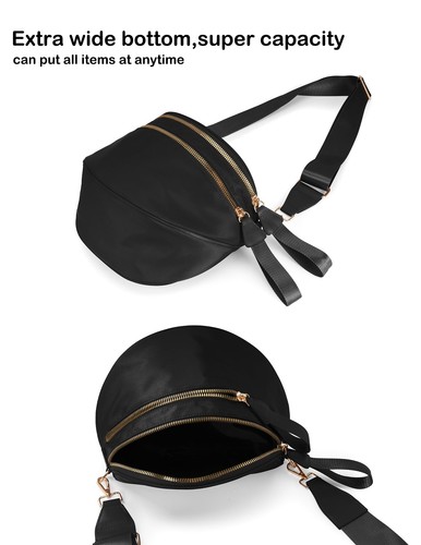 FEIBOON Spacious Nylon Crossbody Bag Bum Bag Handbags Wallets Purses Trendy F... - Picture 4 of 6