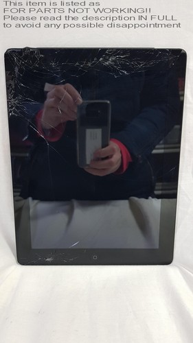 DAMAGED!! Apple a1430 iPad 3rd Gen. 16GB, 9.7in Black Tablet ONLY Listing 2 - Picture 2 of 15