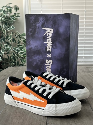 Revenge x Storm Men’s US 7 Vol. 2 Orange Black Sneakers Shoes - New Damaged Box