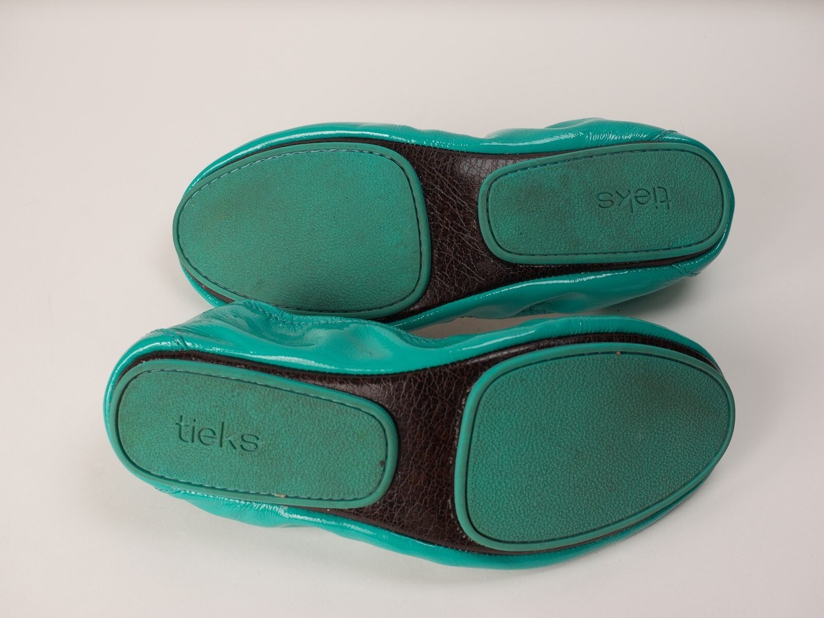 Tieks by Gavireli US Women Size Tiek Blue Patent Folding Ballet