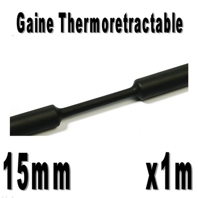 Gaine Thermo Rétractable 2:1 0,5m Noir Diam 40 mm