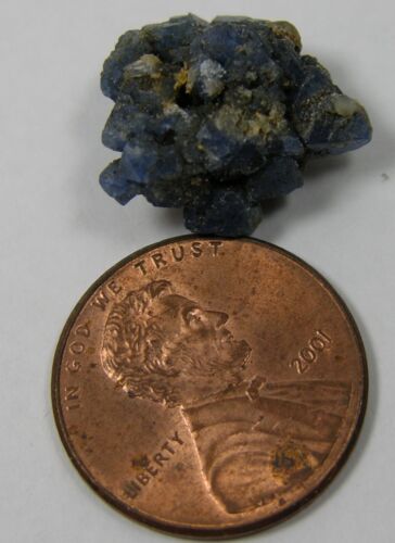12,35ct Vietnam 100% Natural Rare Raw Blue Spinell Crystal Specimen 16mm 2,45g - Bild 5 von 5