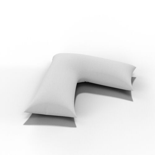 Flannel V Shaped Pillowcase Cover Only 100%Brushed Cotton Non-Allergenic 74x34cm - Picture 29 of 30