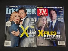 X-Files Magazines Entertainment Weekly 07/03/15 TV Guide 01/18/16