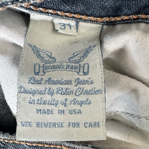 Robin’s Jeans Vintage Y2K Western Angel Wings Bootcut Embellished Distressed - Picture 11 of 11