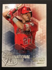 2018 Topps Update International Affair Insert #IA-43 Mike Trout Angels
