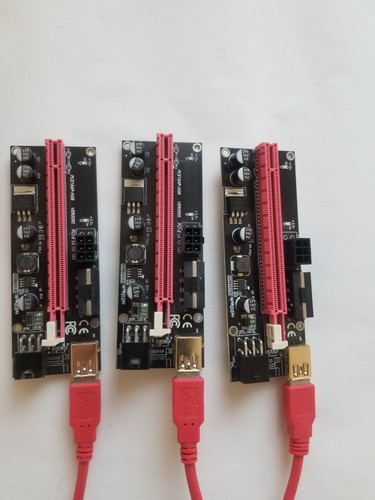 GPU-Riser PCE164P-N10, PCI-E 1X to 16X, 60cm USB3 Kabel - Afbeelding 1 van 3