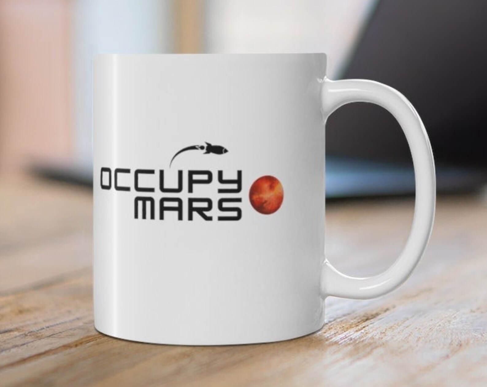 Occupy Mars SpaceX NASA Mug - Cool Elon Musk Gift for Dad & Space Fans