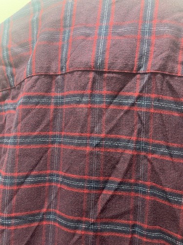 Untuckit Flannel Barry Shirt Navy Blue Red Plaid Men's Size 2XL Regular Fit NEW - Picture 6 of 6
