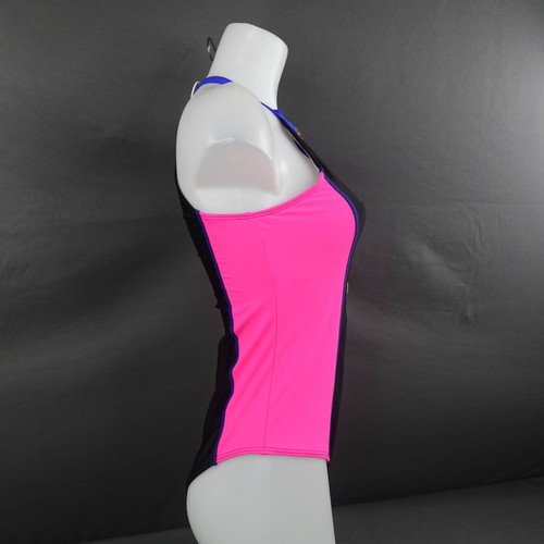 BIKINX 1 Piece Swimsuit Medium Tummy Control High Neck Zip Active Racerback NEW - Picture 4 of 11