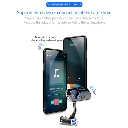 Bluetooth 5.0 Multi-function Car Colorful Lamp Bluetooth MP3 Player Quick Charge - Bild 6 von 36