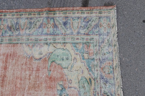 Floor rug, Turkish rug, Handmade rug, Vintage rug, Wool rug, 6.2 x 9.5 ft TR4943 - Picture 7 of 8