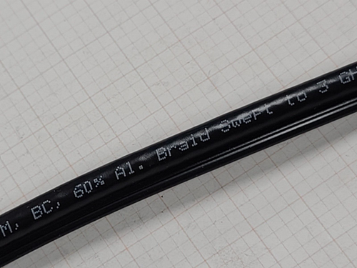 Laser RG6 w/MSGR 3GHz Solid Copper Coaxial Satellite Video RG-6 Black /100ft - Picture 2 of 10