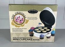 The Original Cupcake Baker Mini Cupcake Maker in Original Box. Bakes In 5 Min.