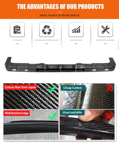 For Mercedes-Benz W463a W464 G63 2019+ Rear Bumper Diffuser Lip REAL CARBON - Picture 2 of 15