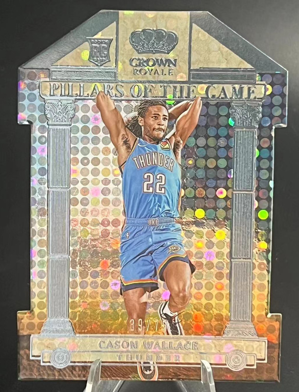 Cason Wallace 2023-24 Panini Crown Royale 39/75 Pillars Of The Game Blue RC #4