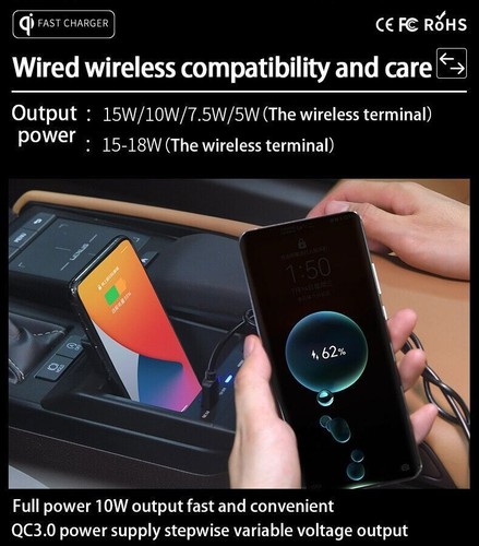 Fast Wireless Charger Tray Pad Storage Box Fits for Lexus ES350 ES 2018-2022 - Picture 4 of 8