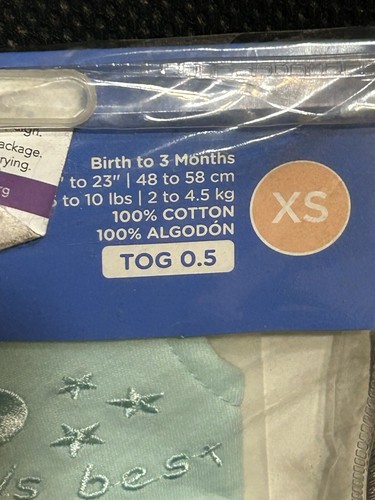 Manta portátil saco de dormir HALO talla XS verde nacimiento-5 meses a 23" a 10 libras - Imagen 4 de 9