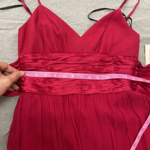NWT Maggy London Size 4 Magenta Pink Silk Cocktail Dress Silk FS Benefits Chrty - Picture 11 of 12