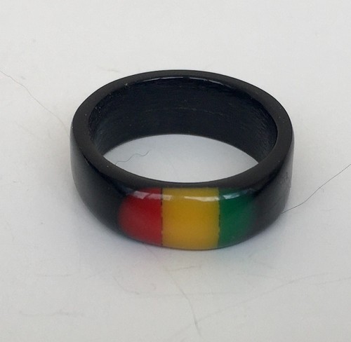 Summer Ring Size 8 Lucite Acrylic Plastic Ring № 59 National Flag Ring 18 mm - Picture 9 of 21