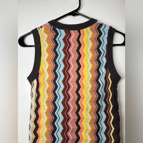 Missoni X Target Chevron Multicolor Knit Sleeveless Tank Dress Girls Large - Picture 9 of 13