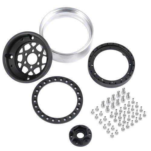 Metal Beadlock 1.9'' Wheel Rims for 1/10 RC Axial SCX10 CC01 D90 TRX-4 Crawler - Picture 13 of 36