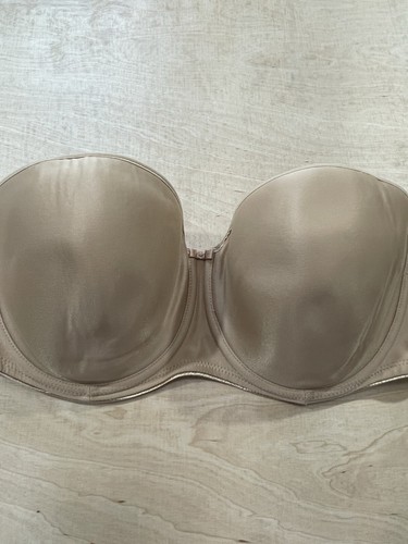 Fantasie Women's Smoothing Moulded Strapless Bra Size 30F Beige - Picture 3 of 7