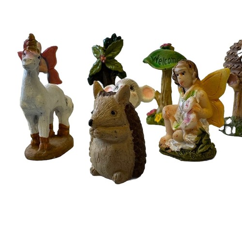 Set of 15 Fairy & Animals Figurines ~ Vintage Cute - Picture 5 of 11
