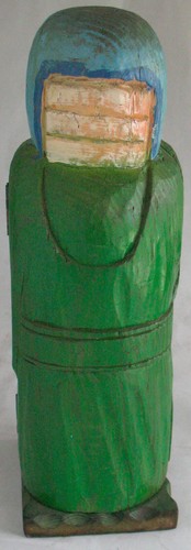 Vintage Figural Carved Wood Liquor Wine Bottle Holder Case Casket Safe - Picture 2 of 5