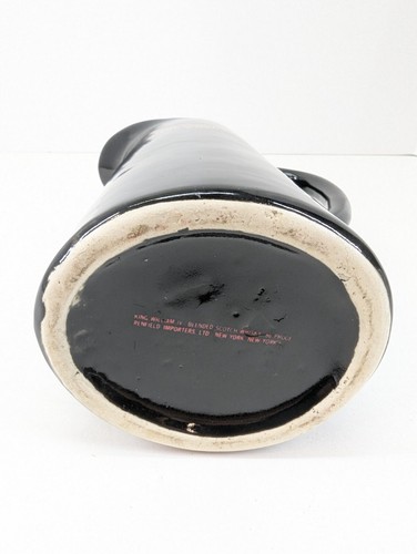 King William IV Blended Scotch Whisky Advertising Black Pub Jug Water Jug - Picture 6 of 6