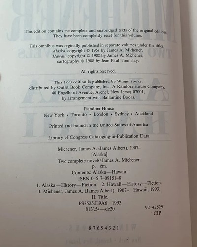 Two Complete Novels by James A. Michener (1993, Hardcover) - Bild 6 von 6