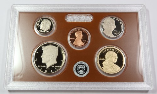 2015 S Proof Clad Complete 14 Coin US Set w Box & COA #45920Y - Picture 2 of 8