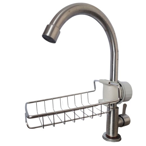 Drain Rack Storage Holder for Shelf-Kitchen Sink Faucet Sponge Soap Cloth NEW - Picture 3 of 8