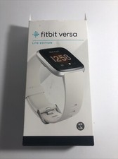 Fitbit Versa Lite , FB415SRWT Fitness Smartwatch Activity Tracker, White Used