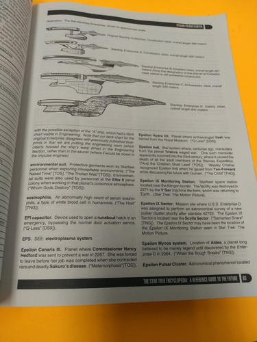 The Star Trek Encyclopedia - Paperback By Michael Okuda - Picture 9 of 12