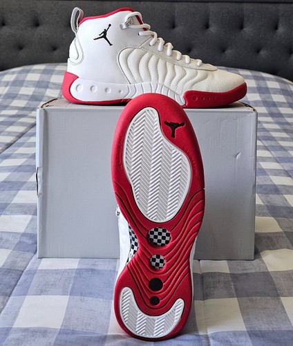 🔥 Jordan Jumpman PRO (GS) White/Red "Cherry" "DQ8436-100" Size 7Y/8.5W *NO BOX* - Picture 7 of 9