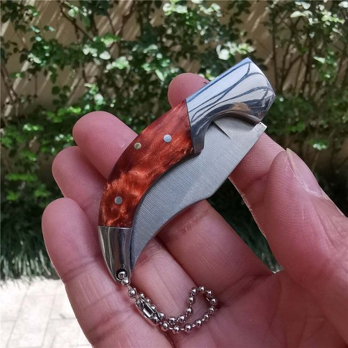 4.72 Inch Hand Forged Small Portable Mountaineering Camping Pocket Folding Knife - Picture 7 of 7