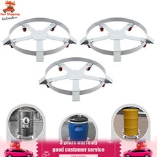 3-Pieces 567kg/1250lbs Drum Dolly Barrel Dolly Carts Round Dolly Trolley w/Wheel