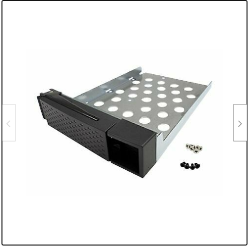 QNAP Storage bay adapter black HDD Tray Black/Silver QNAP SP-TS-TRAY-BLACK - Picture 1 of 1