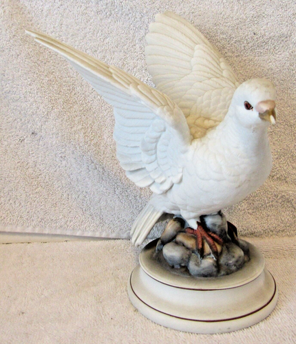 Vintage Pair of White Dove by Andrea Sadek Porcelain 9" Japan - Picture 2 of 14