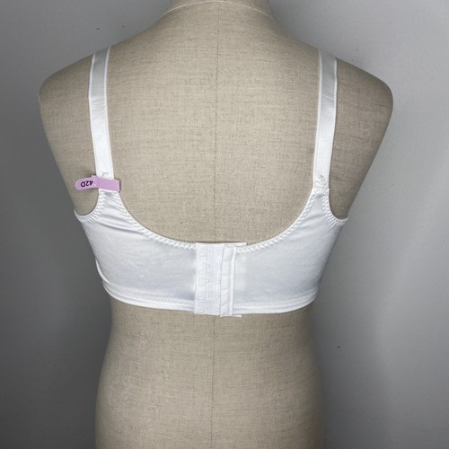 Nuovo reggiseno Bali 42D bianco copertura completa sollevamento fresco comfort stile wireless DF3820 - Foto 7 di 7
