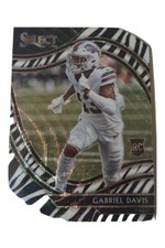  2020 GABRIEL DAVIS  PANINI SELECT ZEBRA DIE CUT FIELD LEVEL RC SSP #382