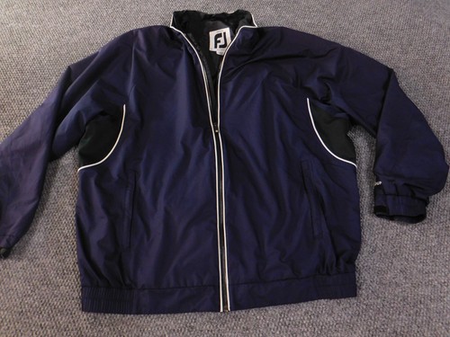 Footjoy Dryjoy Jacket XL winbreaker mens purple full zip golf atlanta lined - Picture 3 of 12