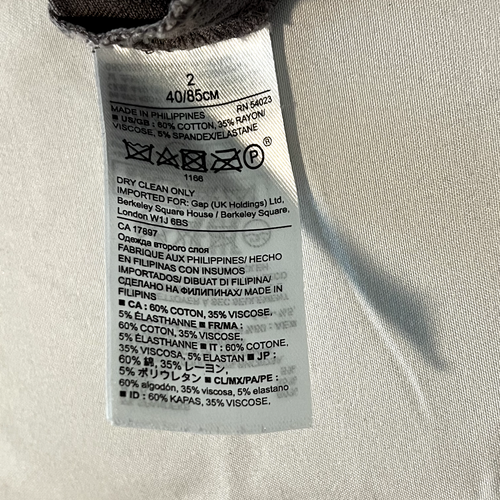 Vestido ceñido al cuerpo Banana Republic para mujer pequeño gris cintura ceñida elegante - Imagen 7 de 13