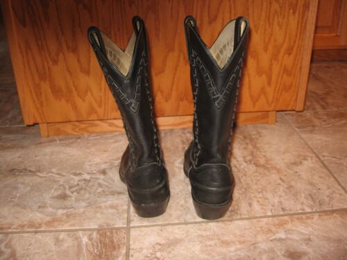 BELLISSIMI stivali western Durango in pelle nera cowgirl da donna taglia 6,5 M RD5000 cowboy - Foto 2 di 11