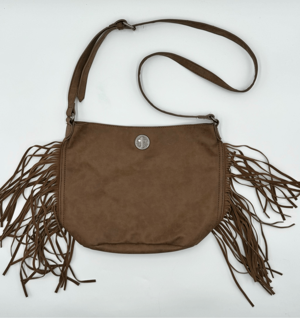 Fringe Boho Faux Leather Western Bag Cracker Barrel