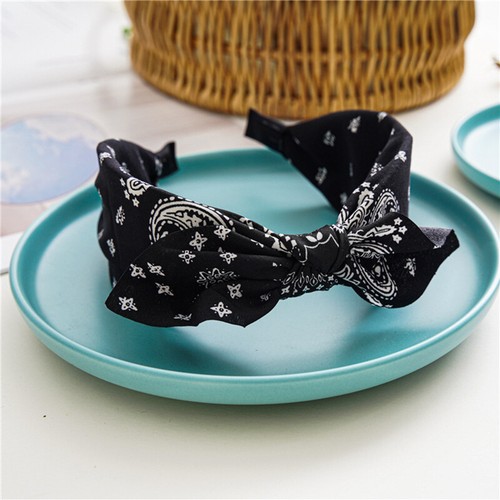Fashion Women Dots Hairband Hair Hoop Wide Bow Knot Headband Hair Accessories ⇗ - Picture 26 of 29