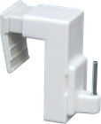 Fensterhaken/Dekohaken für Fensterdekorationen/Gardinenstangen, universal, weiß