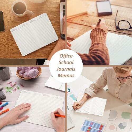 Paquete de 30 cuadernos Kraft forrados de 80 páginas para oficina A5 Journals 8,3"x5,5" a granel - Imagen 5 de 6